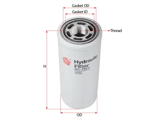 Filter, operating hydraulics (HC-7927)