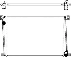 Radiator, engine cooling (3661-8501)