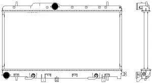 Radiator, engine cooling (3421-1017)