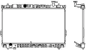 Radiator, engine cooling (1220-0104)