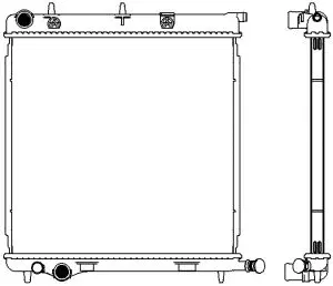 Radiator, engine cooling (3621-8501)