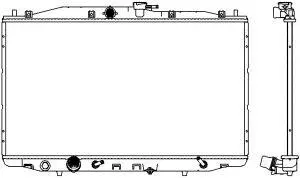 Radiator, engine cooling (3071-1014)