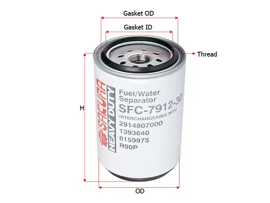Water Trap, fuel system (SFC-7912-30)