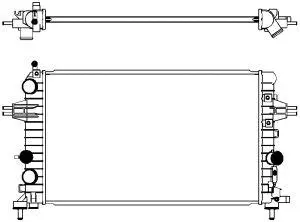 Radiator, engine cooling (3351-1009)