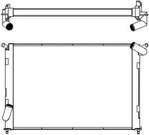 Radiator, engine cooling (4661-1001)