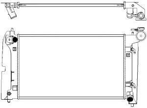 Radiator, engine cooling (3461-1023)
