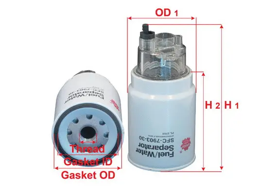 Water Trap, fuel system (SFC-7903-30B)