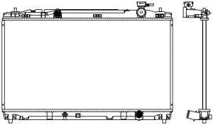 Radiator, engine cooling (3461-8507)