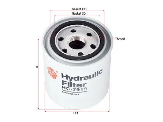 Filter, operating hydraulics (HC-7919)