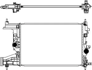 Radiator, engine cooling (3351-1017)