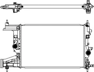 Radiator, engine cooling (3351-1018)