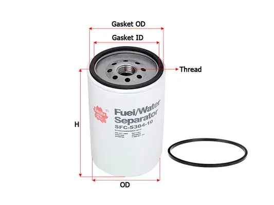 Water Trap, fuel system (SFC-5304-10)