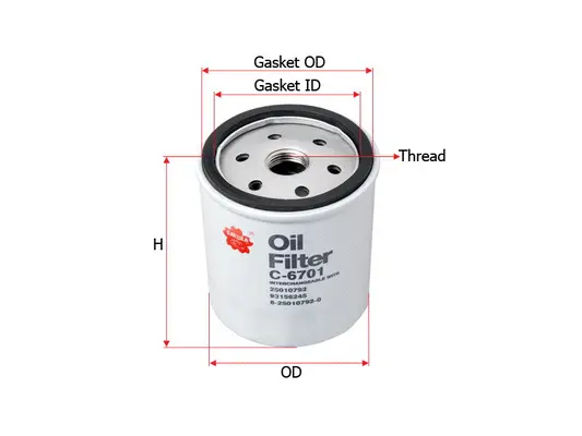 Oil Filter (C-6701)