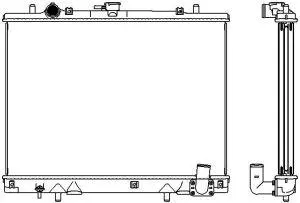 Radiator, engine cooling (3322-1002)
