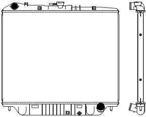 Radiator, engine cooling (3241-1024)