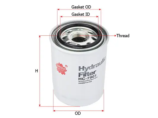 Filter, operating hydraulics (HC-7901)