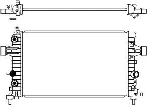 Radiator, engine cooling (3351-1028)