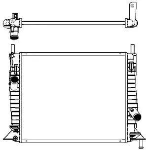 Radiator, engine cooling (3161-1010)