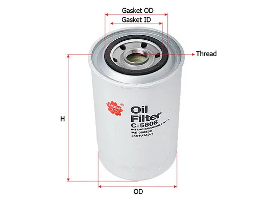 Oil Filter (C-5808)