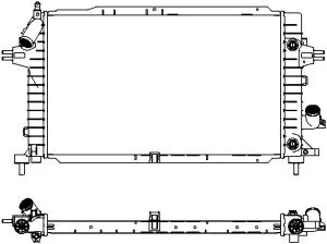 Radiator, engine cooling (3351-1022)