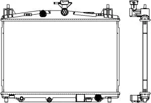 Radiator, engine cooling (3301-1047)