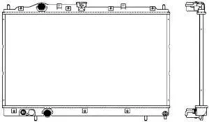 Radiator, engine cooling (3321-1010)