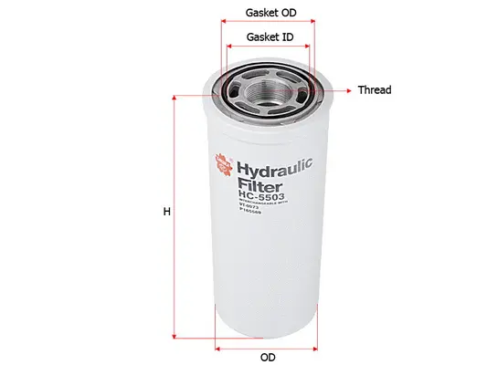 Filter, operating hydraulics (HC-5503)