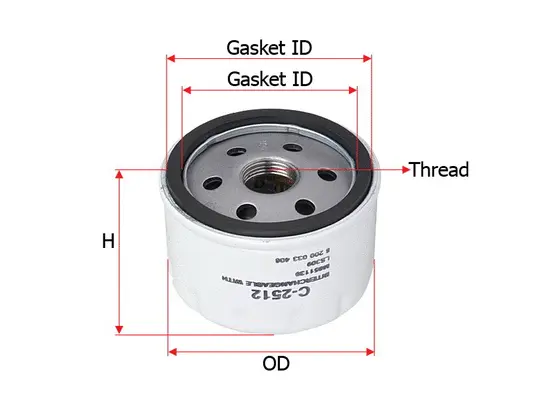 Oil Filter (C-2512)