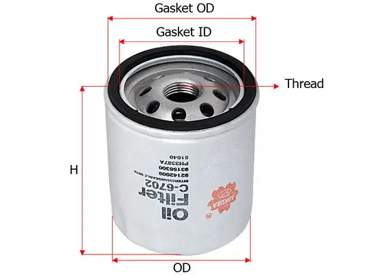 Oil Filter (C-6702)