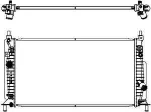 Radiator, engine cooling (3301-8505)