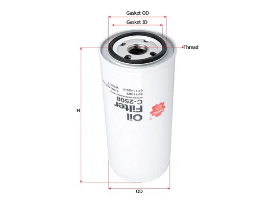 Oil Filter (C-2508)