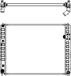 Radiator, engine cooling (3251-8501)