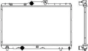 Radiator, engine cooling (3461-1076)
