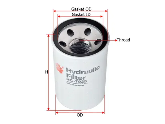 Filter, operating hydraulics (HC-7925)