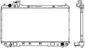 Radiator, engine cooling (3461-1026)