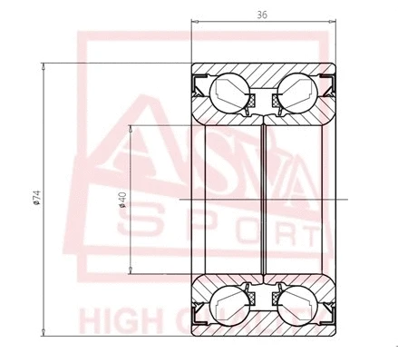 Wheel Bearing (DAC40740036)