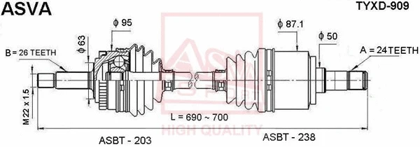 Drive Shaft (TYXD-909)