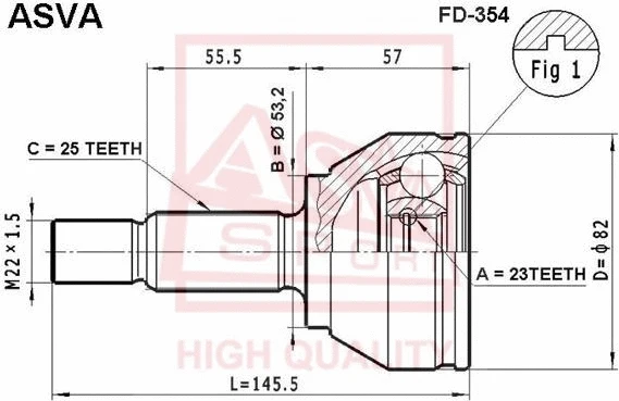 Joint Kit, drive shaft (FD-354)
