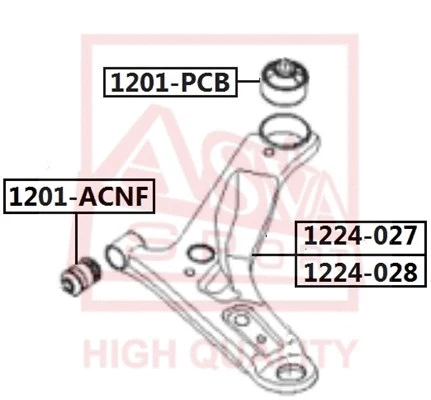 Mounting, control/trailing arm (1201-ACNF)