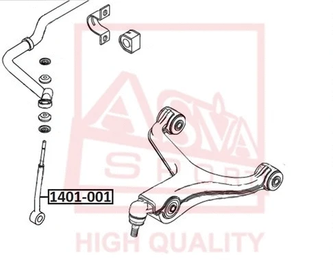 Mounting, control/trailing arm (1401-001)