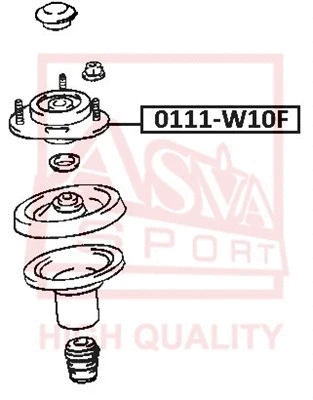 Mounting, shock absorber (0111-W10F)