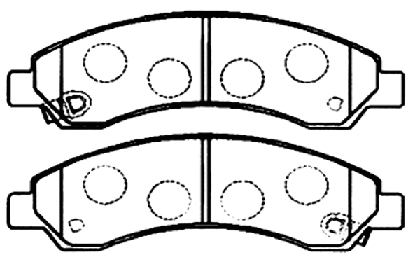 Brake Pad Set, disc brake (AKD-0502)