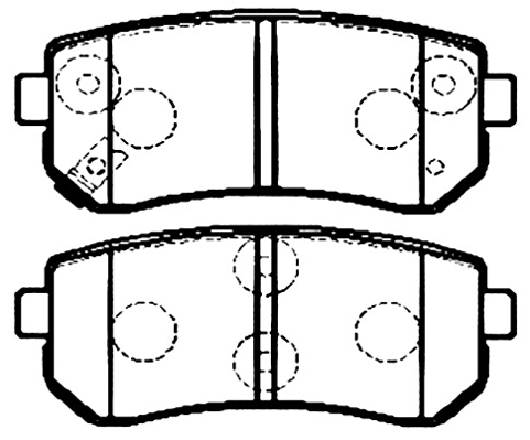 Brake Pad Set, disc brake (AKD-0436)