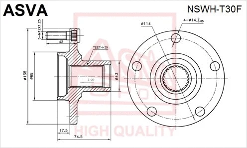 Wheel Hub (NSWH-T30F)