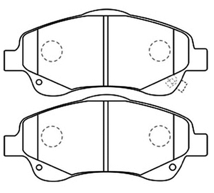 Brake Pad Set, disc brake (AKD-1233)