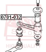 Mounting, control/trailing arm (0701-032)