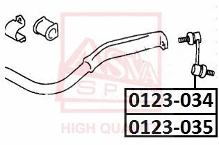 Link/Coupling Rod, stabiliser bar (0123-034)