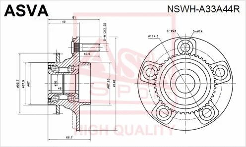 Wheel Hub (NSWH-A33A44R)
