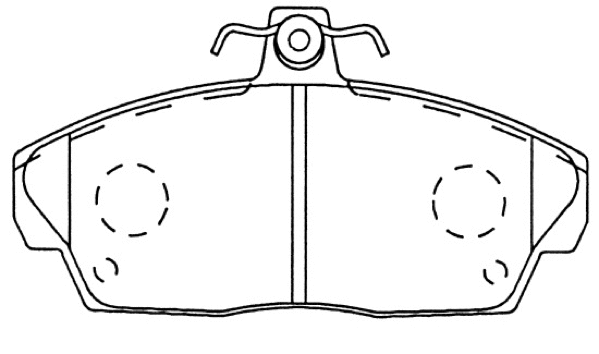 Brake Pad Set, disc brake (AKD-3302F)