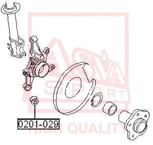 Mounting, control/trailing arm (0201-029)